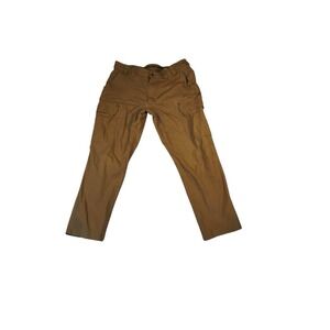 Duluth Trading Flex Fire Hose Cargo Pants Men's 34x30 Brown Utility Tactical